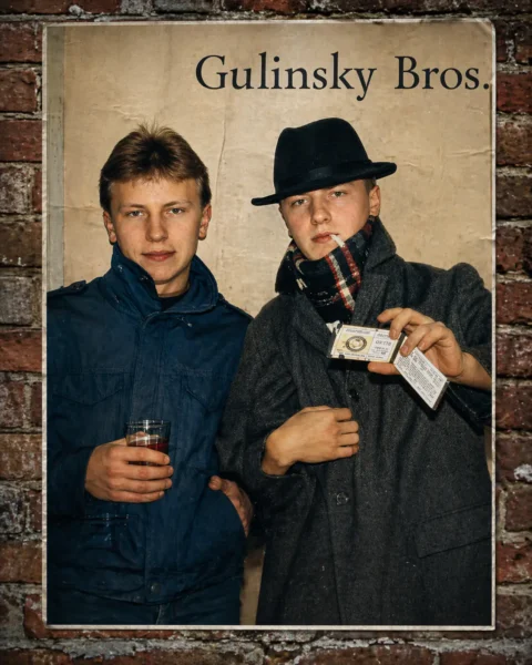 Виктор Гулинский и Валерий Гулинский во время учебы в инязе (1980–1985). 